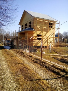 Дом 6х9 из профилированного бруса 145*145 по проекту заказчика, строительство Ступинский район