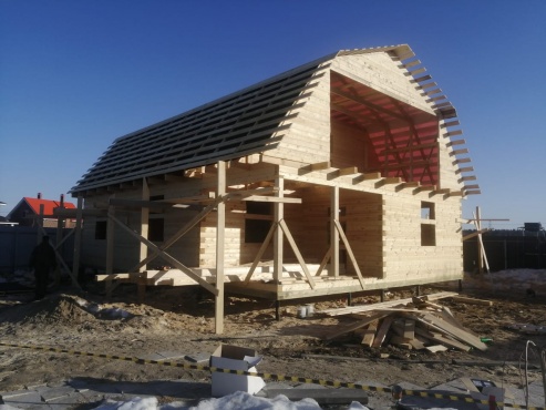 Дом 9х12 из профилированного бруса 145х145, по проекту заказчика, Раменский район