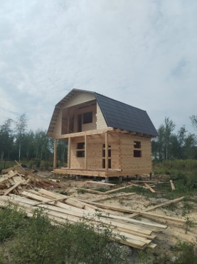 Дом 6х6 из профилированного бруса 145х145,  Место строительства г. Собинка