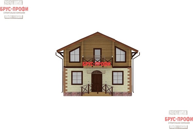 Проект №3. Комбинированный дом 8 на 8