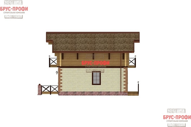 Проект №3. Комбинированный дом 8 на 8