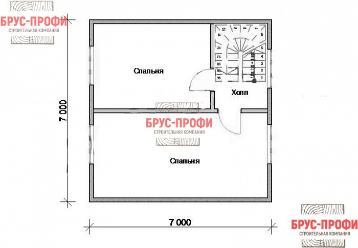 Проект №69. Дом из бруса 8,4 на 10