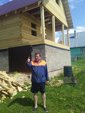 Дом 6х6 из обрезного бруса, место строительства Шаховская, Московская область