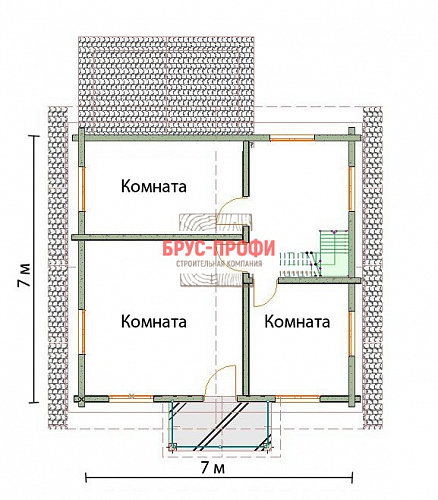 Проект №10. Комбинированный дом 7 на 7