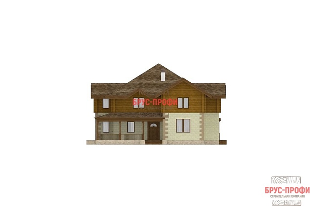 Проект №9. Комбинированный дом 12,5 на 13,2