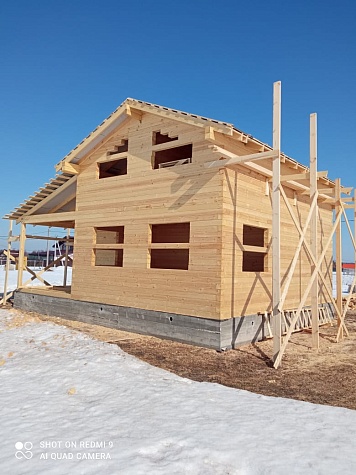 Дом из профилированного бруса 145*145, по проекту заказчика, г. Ярославль.