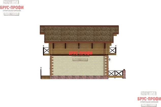 Проект №3. Комбинированный дом 8 на 8