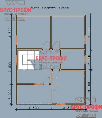 Проект №40. Дом из бруса 7 на 9