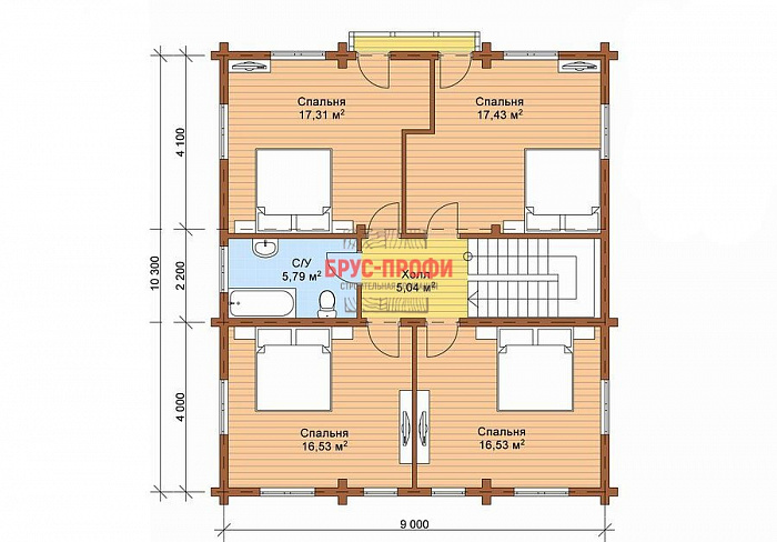 Проект №8. Комбинированный дом 9 на 13