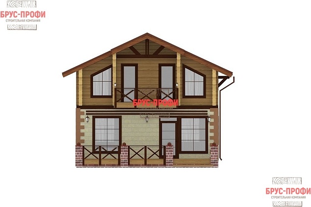 Проект №3. Комбинированный дом 8 на 8