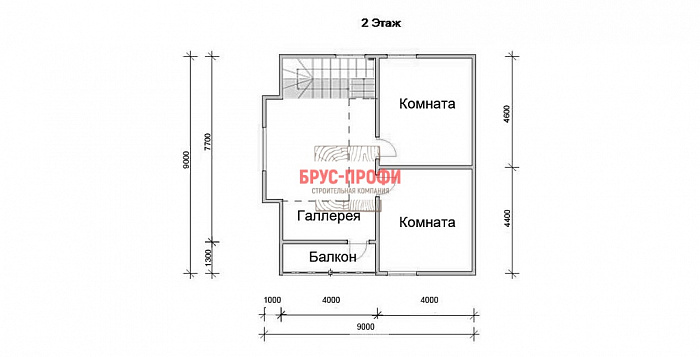 Проект №91. Дом из бруса 9 на 9
