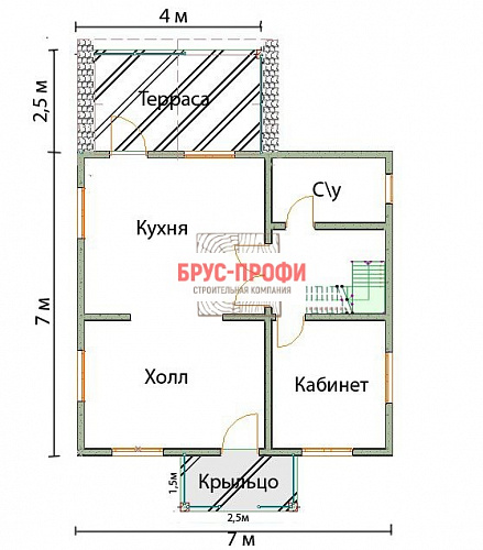 Проект №10. Комбинированный дом 7 на 7