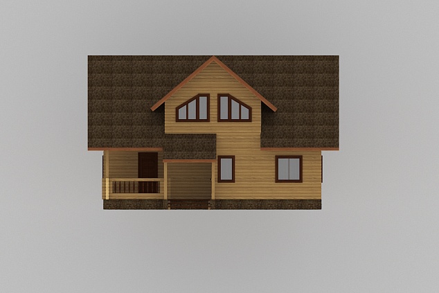 Проект №110 Дом из бруса 9х10 м