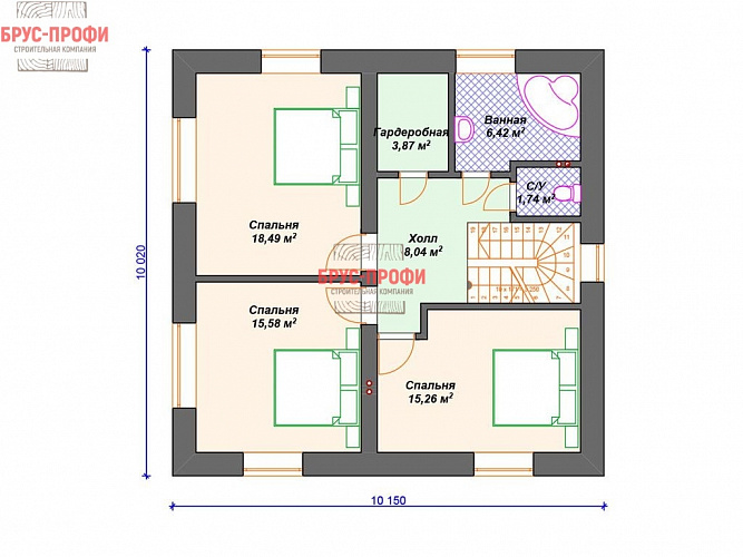 Проект №2. Комбинированный дом 10 на 11