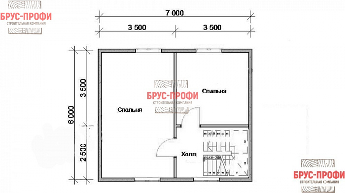 Проект №31. Дом из бруса 7 на 8,5